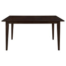 Gabriel 5-piece Rectangular 59-inch Closed Back Dining Set Cappuccino