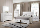 Miranda California King. E.King, & Queen 2-drawer Storage Bed Black & White