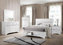 Miranda California King. E.King, & Queen 2-drawer Storage Bed Black & White