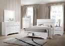 Miranda California King. E.King, & Queen 2-drawer Storage Bed Black & White