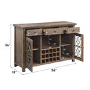 Server w/Cup Holder & Wine Rack
