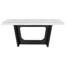Sherry Rectangular Marble Top Dining Table set
