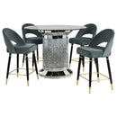 Ellie 5 Pc Counter Height Dining Sets Gray