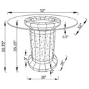 Ellie 5 Pc Counter Height Dining Sets Gray