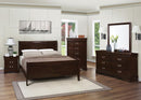 Louis Philippe 4 & 5 Piece Panel Bedroom Set with High Headboard E.king & Full