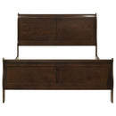Louis Philippe Sleigh Panel Bed
