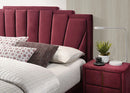 FLORIZEL Cal.King, E.King & Queen Bed, Black & Red