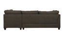 Sectional Sofa & Ottoman w/2 Pillows