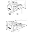 Zuma Dual Power Reclining Sofa Set