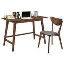 Karri 2-piece Writing Desk Set Walnut