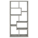Theo 10-shelf Bookcase Weathered Grey