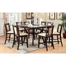 BRENT II Dark Cherry/Ivory Counter Ht. Table w/ Insert
