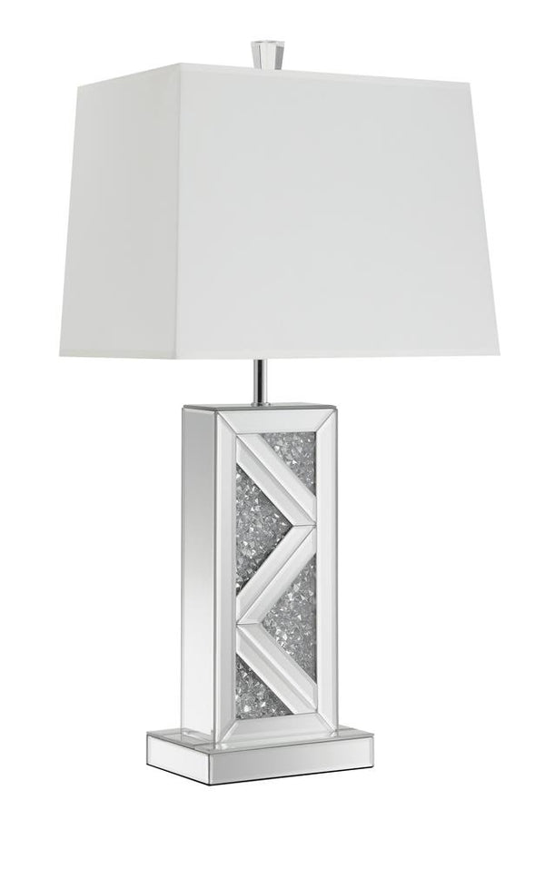 Carmen Geometric Base Table Lamp Silver image