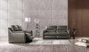 ALTAMURA Power Loveseat, Gray & Beige
