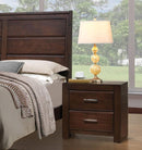 Acme Oberreit 2 Drawer Nightstand in Walnut 25793