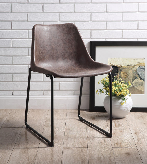 Valgus Vintage Mocha & Black Side Chair image