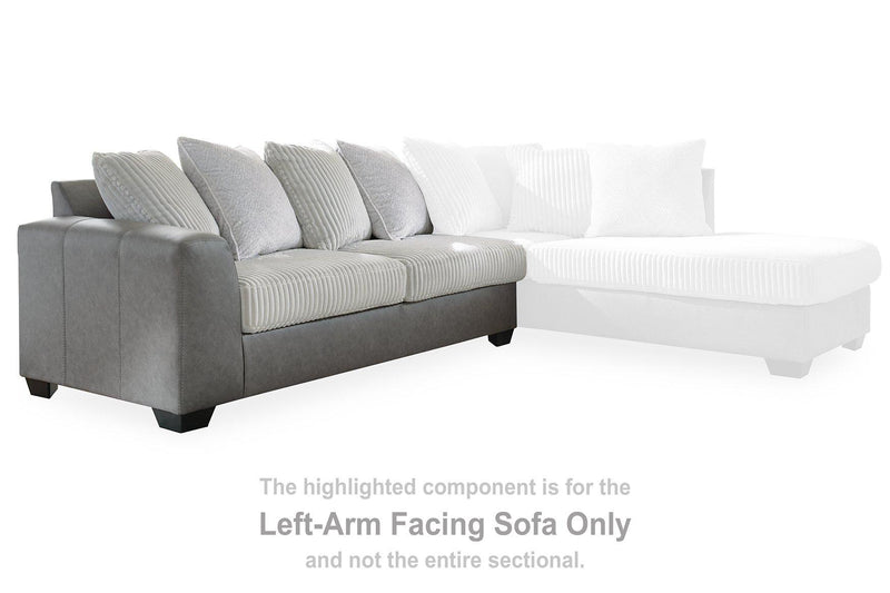 Clairette Court Sectional with Chaise