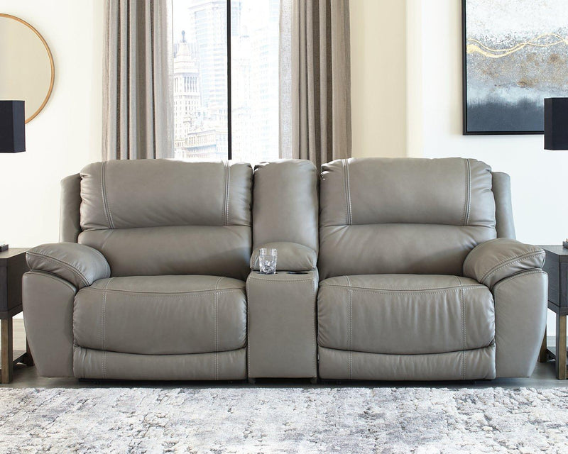 Dunleith 3-Piece Power Reclining Sectional Loveseat with Console