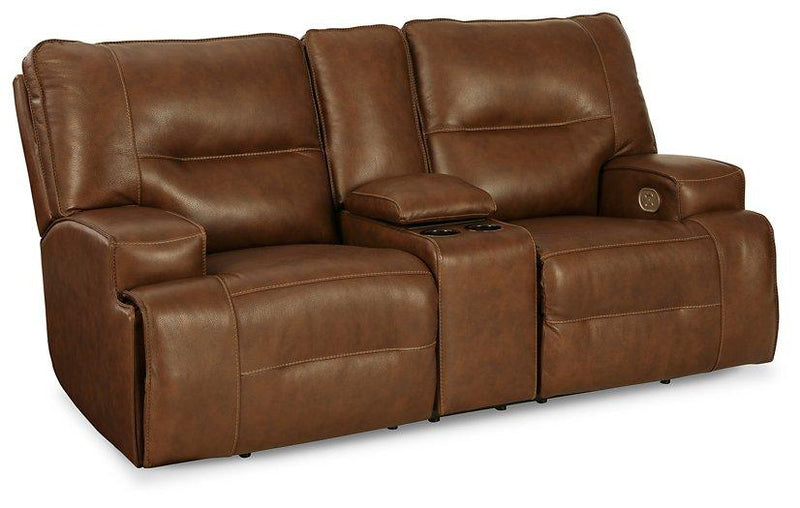 Francesca Power Reclining Loveseat with Console