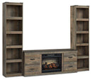 Trinell 3-Piece Entertainment Center with Electric Fireplace image