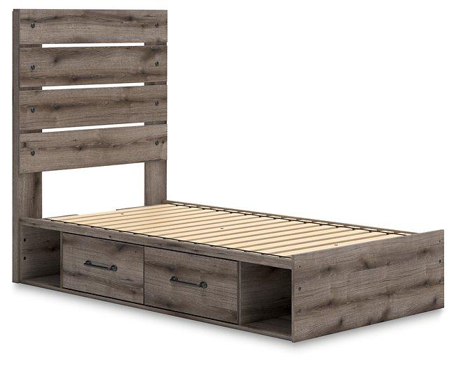 Graystorm Bed with Storage