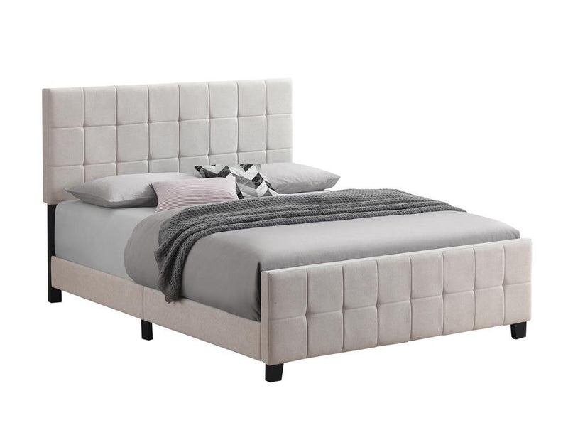 Fairfield Eastern King Upholstered Panel Bed Beige