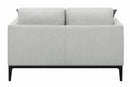 Apperson Cushioned Back Loveseat Light Grey