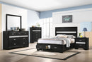 Miranda Full & Twin Storage Bed Black