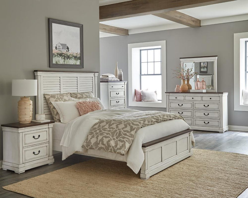 Hillcrest California King Panel Bed White