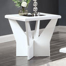 DUBENDORF End Table, White