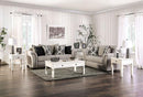 BELSIZE Loveseat Grey, Beige, & Choclate