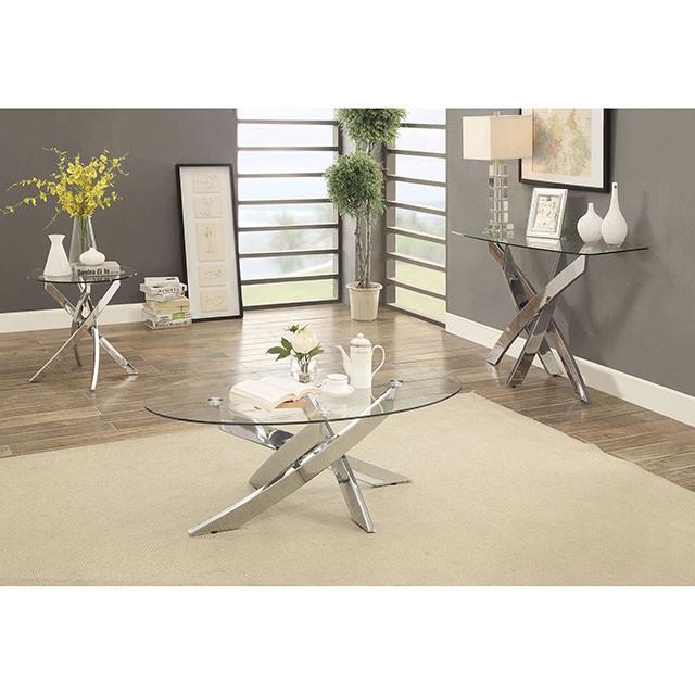 LAILA Chrome Coffee Table