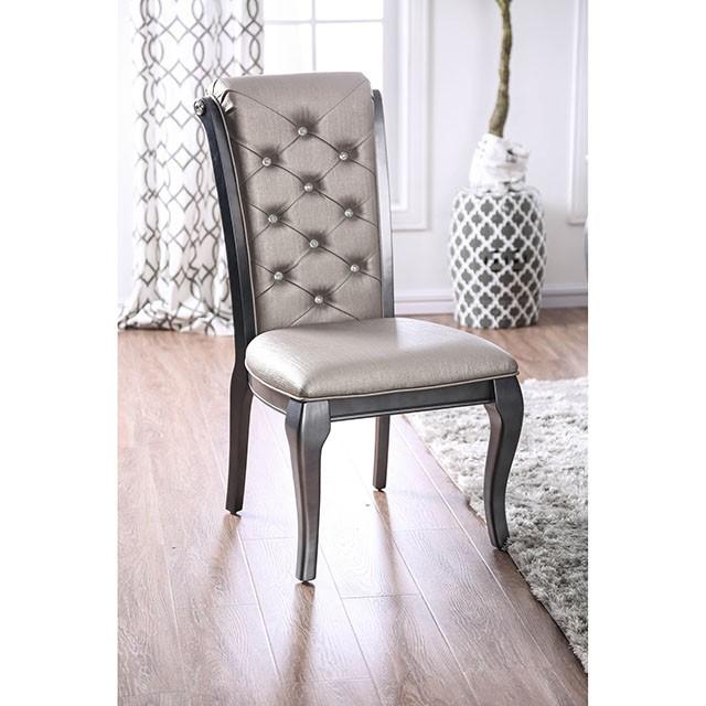 Amina Gray Side Chair (2/CTN)