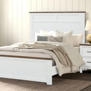 Pinetop Twin & Full Bed White & Blue