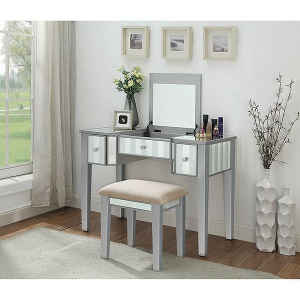 Joyce Silver Vanity w/ Stool image