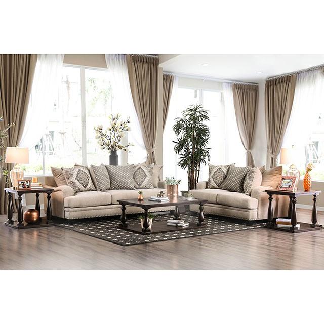 Jaylinn Light Brown Love Seat