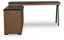 Kallari Credenza with Desk Return