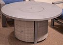 Half Moon Beach Outdoor Fire Pit Table