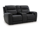 5Z-Comfort Power Reclining Loveseat with Console