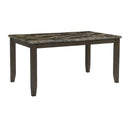 Adia 7 Pc Dinning Table Set Grey & Brown