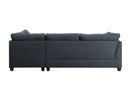 Sectional Sofa & Ottoman w/2 Pillows