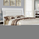 Golva E.King & Queen Bed White & Silver
