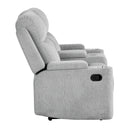 Motion Loveseat w/Console & Storage Arm