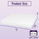 Nasturtium 8" E.King Bamboo Charcoal Infused Memory Foam