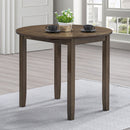 Round Dining Table w/Drop Leaf