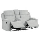 Motion Loveseat w/Console & Storage Arm