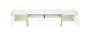 Larvik TV Stand White w/ Gold Frame