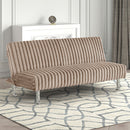 Hinwil Futon Sofa Bed Pink, Beige Grey, & Black