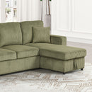 Yves Sectional Green