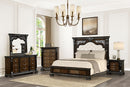 Promenade E.King & Queen Bed Brown & White
